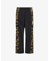 A Bathing Ape - Camo-Print Woven-Shell Track Pants - Lyst