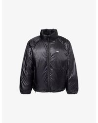 Obey - Echo Logo-Embroidered Puffer Jacket - Lyst