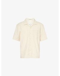 GANT - Checked Open-Collar Cotton Shirt - Lyst