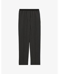 Reiss - Lucia Elasticated-Waist Stretch-Woven Trousers - Lyst