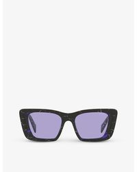 Prada - Pr 08ys Symbole Butterfly-frame Acetate Sunglasses - Lyst