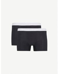 Hanro - Pack Of Two Cotton Essentials Stretch-Cotton Trunks - Lyst