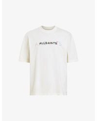 AllSaints - Nevada Logo-print Relaxed-fit Organic-cotton T-shirt - Lyst