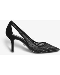 Carvela Kurt Geiger - Hotsox Crystal-embellished Mesh Heeled Court Shoes - Lyst