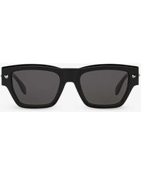 Alexander McQueen - Am0409s Square-frame Acetate Sunglasses - Lyst