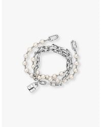 Tiffany & Co. - Tiffany Hardwear Pearl Lock Sterling- And Freshwater Pearl Bracelet - Lyst