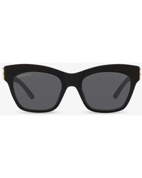 Balenciaga - Bb0132s Cat-eye Frame Acetate Sunglasses - Lyst