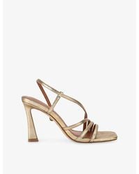 Kurt Geiger - Annabel Faux-Leather Heeled Sandals - Lyst