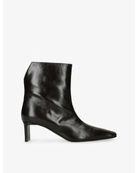 KHAITE - Ona 55 Leather Heeled Ankle Boots - Lyst