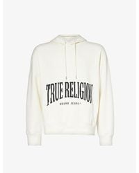 True Religion - Arch Relaxed-fit Cotton-blend Hoody Xx - Lyst