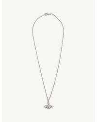 Vivienne Westwood - Bas Relief Orb Mini Silver-tone Brass Necklace - Lyst
