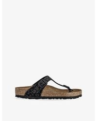 Birkenstock - Toe-Post Suede Sandals - Lyst