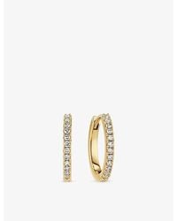 Sif Jakobs - Alba 14Ct- And 0.24Ct Lab-Grown Diamond Hoop Earrings - Lyst