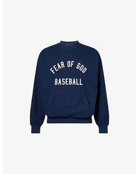 Fear Of God - Fog X Essentials X Mlb Sports Fit Crewneck Cotton-Jersey Sweatshirt - Lyst