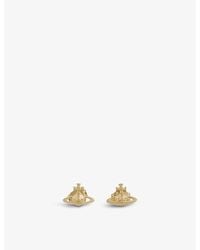 Vivienne Westwood - Lorelei Silver-toned Brass Stud Earrings - Lyst