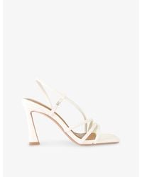 KG by Kurt Geiger - Sweetie Pearl-Embellished Faux-Leather Heeled Sandals - Lyst