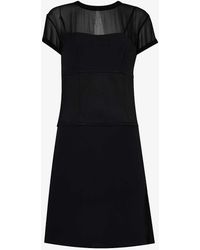Givenchy - Short-sleeve Split-hem Silk Midi Dress - Lyst