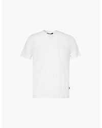 7 For All Mankind - Luxe Crew-Neck Regular-Fit Stretch-Cotton T-Shirt - Lyst