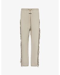 Fear Of God - Fringed Relaxed-fit Cotton-jersey jogging Bottoms - Lyst