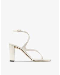 Jimmy Choo - Azie 85 Leather Heeled Sandals - Lyst