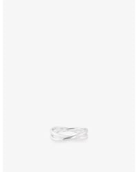 Astrid & Miyu - Illusion Twist-Plated Sterling- Band Ring - Lyst