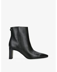 Sam Edelman - Saige Leather Heeled Ankle Boots - Lyst