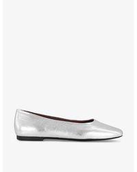 Vagabond Shoemakers - Jolin Classic Metallic-leather Ballet Flats - Lyst