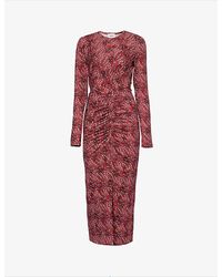 Isabel Marant - Jelina Abstract-pattern Stretch-woven Maxi Dress - Lyst