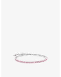 Thomas Sabo - Tennis 925 Sterling And Cubic Zirconia Bracelet - Lyst
