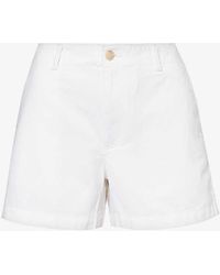 Polo Ralph Lauren - Logo-embroidered Straight-leg Cotton-twill Shorts - Lyst