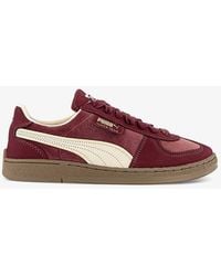 PUMA - Super Team Brand-tab Low-top Suede Trainers - Lyst
