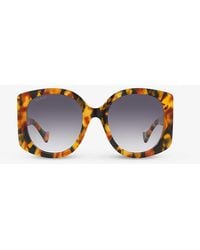 Gucci - Gc002017 gg1257s Rectangle-frame Acetate Sunglasses - Lyst