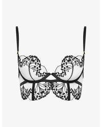 Bluebella - Marisa Embroidered Sheer Wired Bra - Lyst