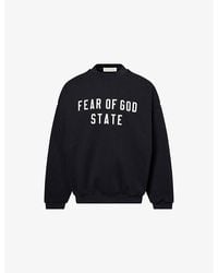 Fear Of God - Brand-Patch Relaxed-Fit Cotton-Blend Sweatshirt - Lyst