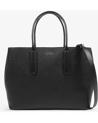 Smythson - Ludlow Small Day Logo-embossed Leather Tote Bag - Lyst