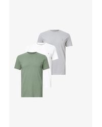 AllSaints - Tonic Crew-Neck Short-Sleeve Cotton T-Shirt Pack Of Three - Lyst