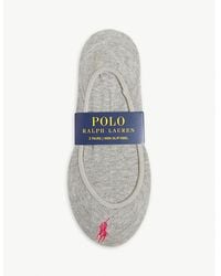 Polo Ralph Lauren - Cotton-blend Set Of Three Liner Socks - Lyst