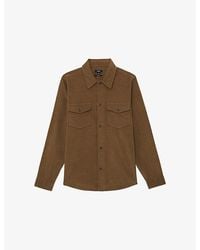 Reiss - Kai Patch-Pocket Cotton-Corduroy Overshirt - Lyst