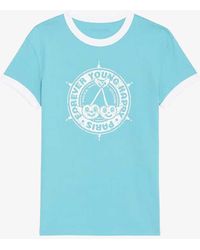 Zadig & Voltaire - Walk Insignia Logo-print Organic-cotton T-shirt - Lyst