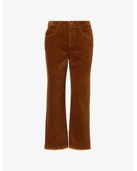 Isabel Marant - Ruthie Straight-Leg Cotton-And-Linen Corduroy Trousers - Lyst