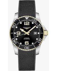 Longines - L37813569 Hydroconquest Stainless Steel And Rubber Automatic Watch - Lyst