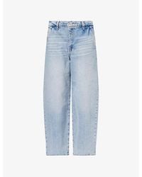 7 For All Mankind - Bonnie Curvilinear Wide-Leg Stretch-Denim Jeans - Lyst