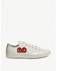 Comme des Garçons - Comme Des Garçons Play X Converse 70S Canvas Low-Top Trainers - Lyst