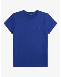 Polo Ralph Lauren - Classic-Fit Logo-Embroidered Cotton-Jersey T-Shirt - Lyst