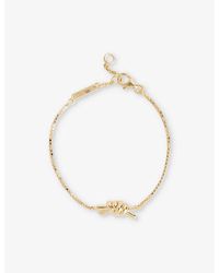 Bottega Veneta - Knot 18Ct- Plated Sterling- Bracelet - Lyst