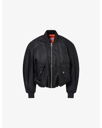 Givenchy - Cropped Shell-Padded Bomber Jacket - Lyst