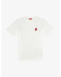 DIESEL - T Just N18 Maglietta Logo-print Cotton-jersey T-shirt - Lyst