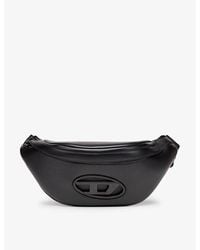 DIESEL - Hol-D Logo-Embossed Faux-Leather Belt Bag - Lyst