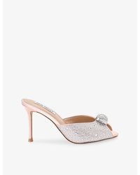 Steve Madden - Regalia Satin Mules - Lyst