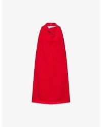 Valentino - Halter-Neck Silk-Crepe Mini Dress - Lyst